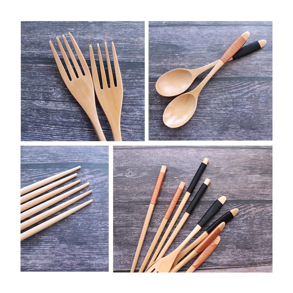 Amazon.co.jp: 箸 スプーン フォーク セット 木製 箸 弁当用 天然木 箸